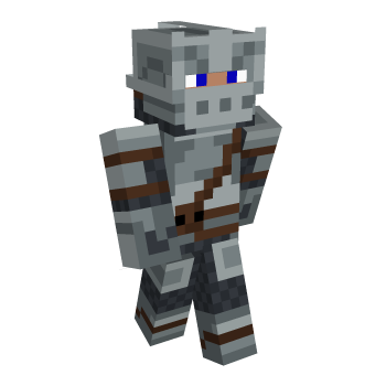 Warrior Gray Minecraft Skin