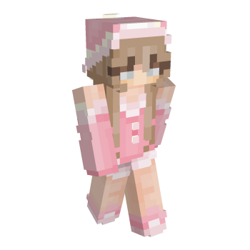 Santa Pink Minecraft Skin