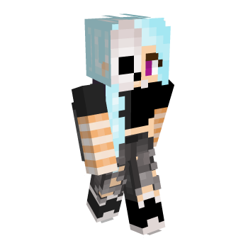 Hair Orange Minecraft Skin