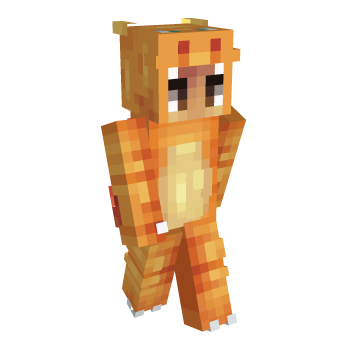 Red Orange Minecraft Skin