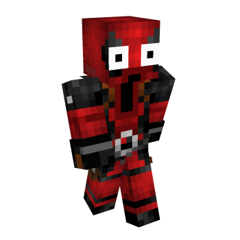 Superhero Deadpool Minecraft Skin