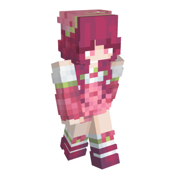 Strawberry Girl Minecraft Skin