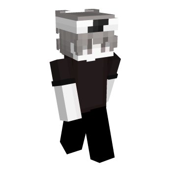 Black White Minecraft Skin