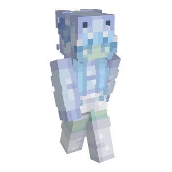 Hair Teal Minecraft Skin