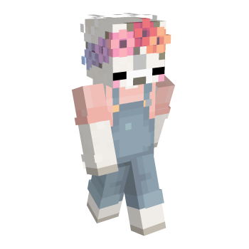 Cute Flower Crown Minecraft Skin