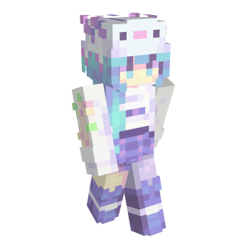Girl Axolotl Minecraft Skin
