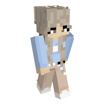 Cute Blue Minecraft Skin