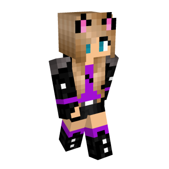 Purple Cat Minecraft Skin