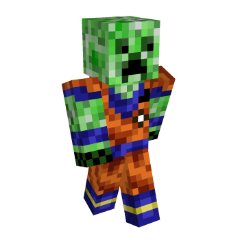 Creeper Goku Minecraft Skin