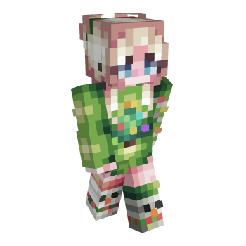Festive Platinum Minecraft Skin