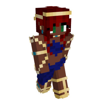 Gold Blue Minecraft Skin