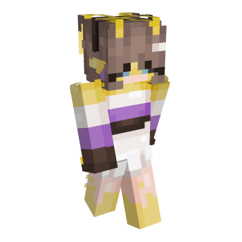 Skirt Pride Flag Minecraft Skin