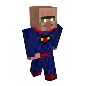 Superman Villager Minecraft Skin