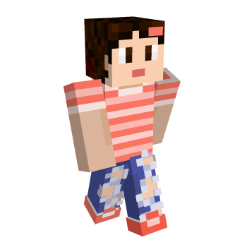 Red Pink Minecraft Skin