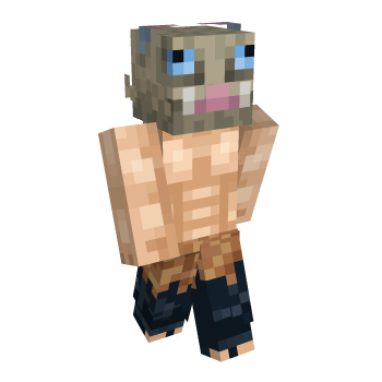 Inosuke Demon Slayer Minecraft Skin