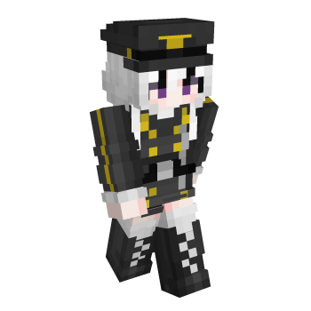 Anime White Hair Minecraft Skin