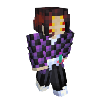 Demonslayer Kokushibo Minecraft Skin - Laby