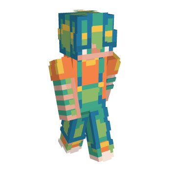 Neon Blue Minecraft Skin