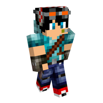 Teenager Gamer Minecraft Skin