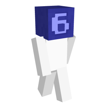 Number Font Blue Minecraft Skin