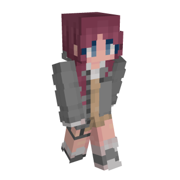 Maroon Girl Minecraft Skin