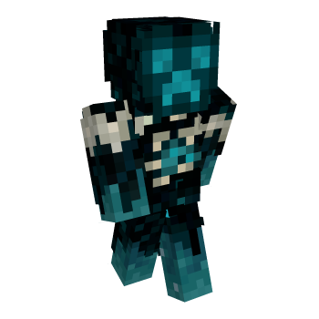 Deep Dark Warden Minecraft Skin