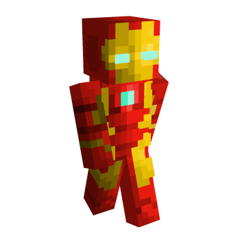 Red Iron Man Minecraft Skin