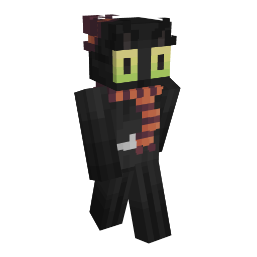 Cat Black Minecraft Skin - Laby