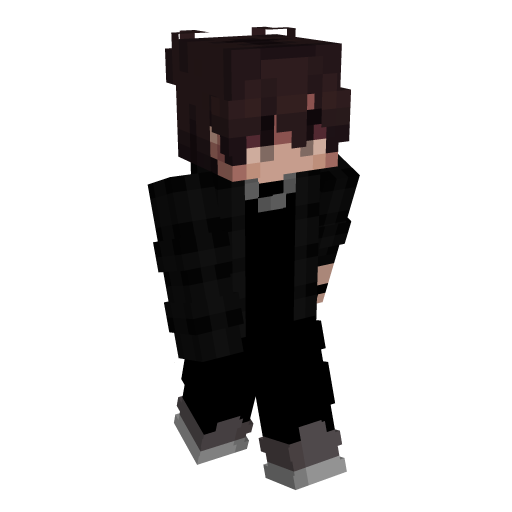 Black Slim Minecraft Skin - Laby