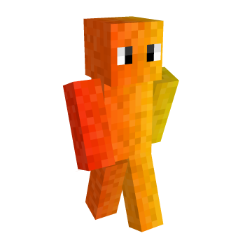 Red Gradient Minecraft Skin