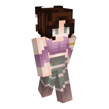 Green Eyes Girl Minecraft Skin