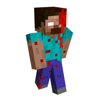 Herobrine Scary Minecraft Skin