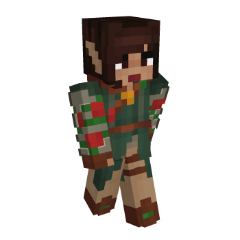 Red Woodelf Minecraft Skin