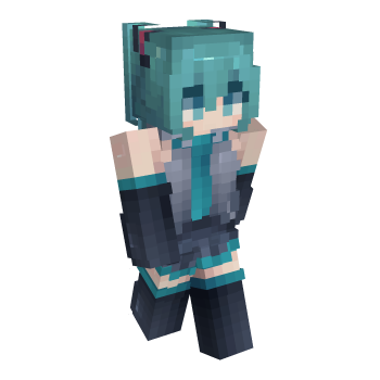 Girl Aqua Minecraft Skin