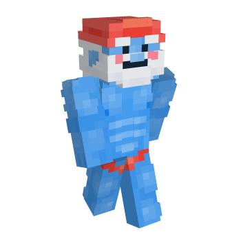 Muscular Blue Minecraft Skin - Laby