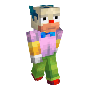 Krusty Colorful Minecraft Skin