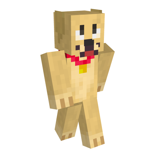 Cute Golden Retriever Minecraft Skin - Laby