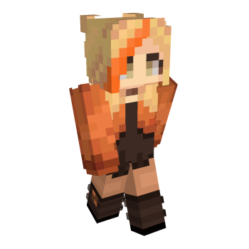 Orange Girl Minecraft Skin