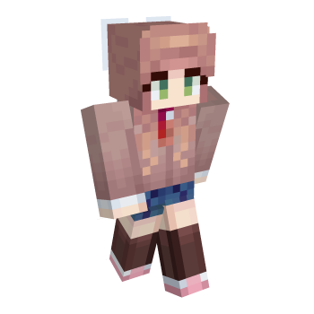 Schoolgirl Dokidoki Minecraft Skin