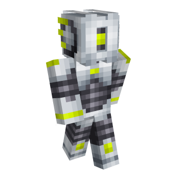 Silver Yellow Minecraft Skin