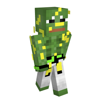 Green White Minecraft Skin
