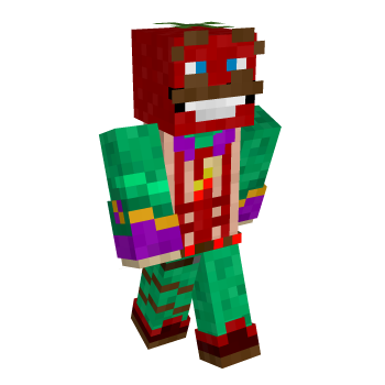 Red Fortnite Minecraft Skin