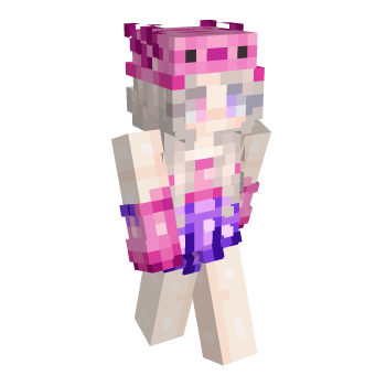 Barefoot Axolotl Minecraft Skin