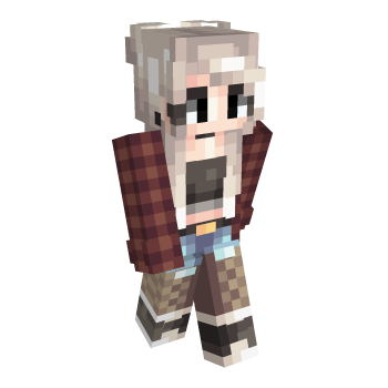 Black Eyes Cute Minecraft Skin