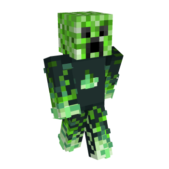 Creeper Fire Minecraft Skin