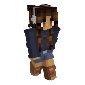 Longhair Brunette Minecraft Skin