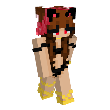 Black Bikini Black And Gold Minecraft Skin