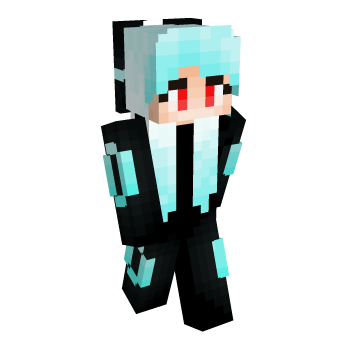 Aqua Nachtara Minecraft Skin