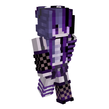 Violet Goth Minecraft Skin