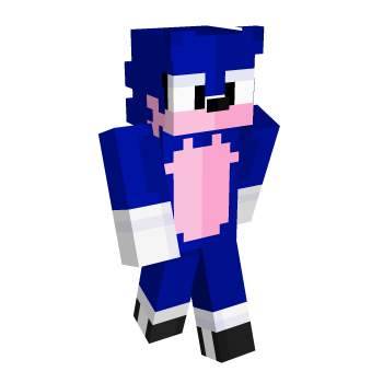 Sonic Hedgehog Minecraft Skin